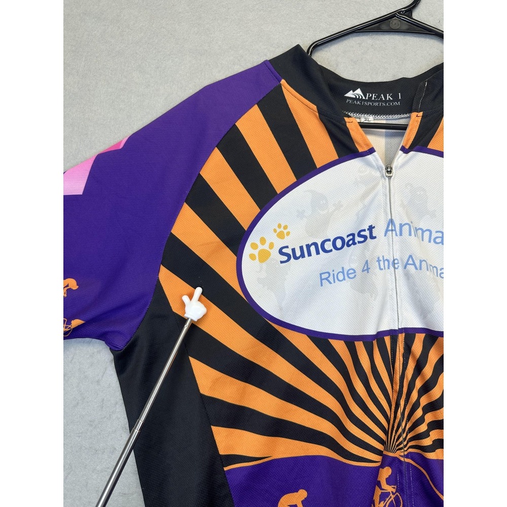 Peak 1 Suncoast Animal League Cycling Jersey Mens Xl Ride Bike 2011 Event Shirt View 2